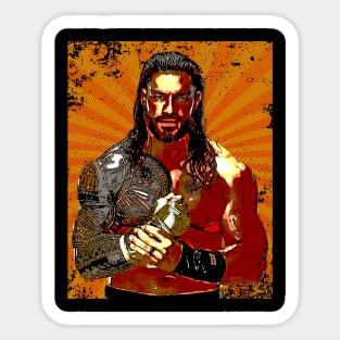 Roman Reigns // Retro Comics Style Sticker